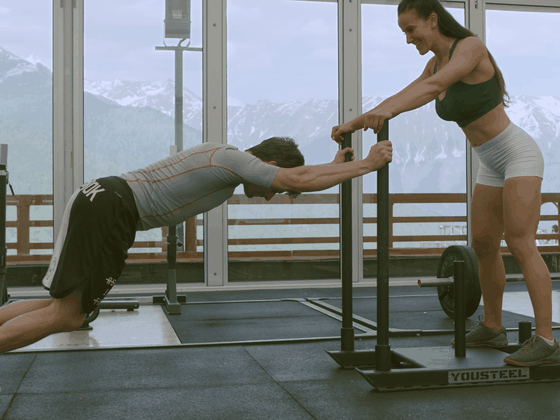 HYROX Sled Push Training